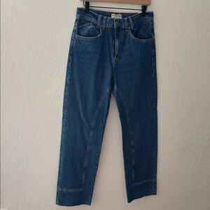 Free People Risk Taker High Rise Straight Jeans